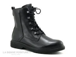 Marco Tozzi 2-25276-27 Black Nappa Boots Femme Lacets Zip