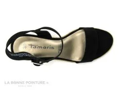 Tamaris 1-28300-28 Black - Sandale Espadrille Compensee Noire -Magasin De Chaussures cd24607c73b9e66c561f35ea11d5d5ef 3340801 168066