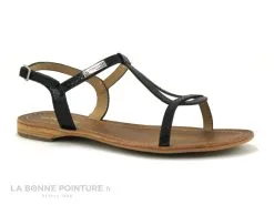Les Tropéziennes M.Belarbi Tropeziennes HAMAT Noir Serpent - Sandale Plate Femme