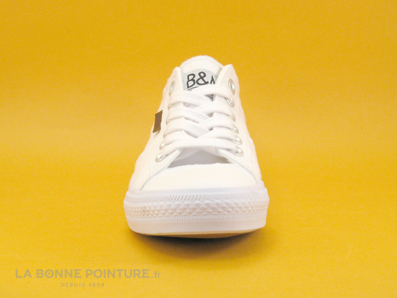 B Et M Banana Moon - RATISSE Blanc - Basket Femme Toile Blanche 2 B Et M Banana Moon - RATISSE Blanc - Basket Femme Toile Blanche – Image 2