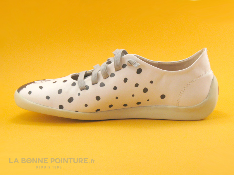 Alce Shoes 9235 - Blanc Noir - Femme Chapeau - Ballerine 3 Alce Shoes 9235 - Blanc Noir - Femme Chapeau - Ballerine – Image 3