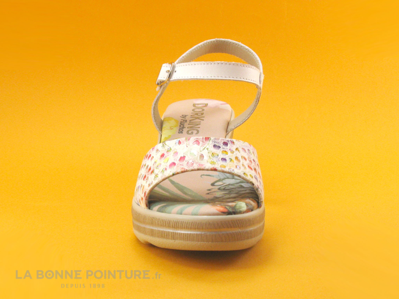 Dorking YAP D8217 - Blanc Glory Tequila - Sandale Compensee F 4 Dorking YAP D8217 - Blanc Glory Tequila - Sandale Compensee F – Image 4