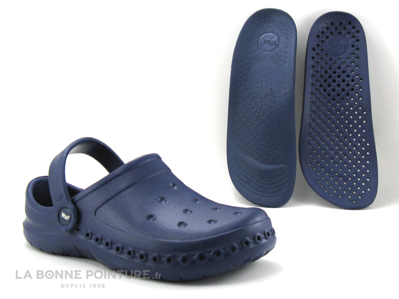Woz? Woz ZERO Blu - Sabot Woz Bleu Marine 5 Woz? Woz ZERO Blu - Sabot Woz Bleu Marine – Image 5