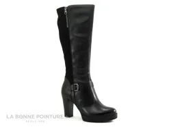 Shoelab 3313 Rosalia - Botte Noire Talon Haut
