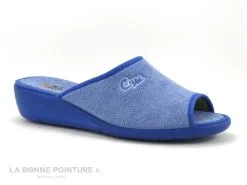CM Confort 48750001 Bleu Ciel - Mule En Eponge Femme