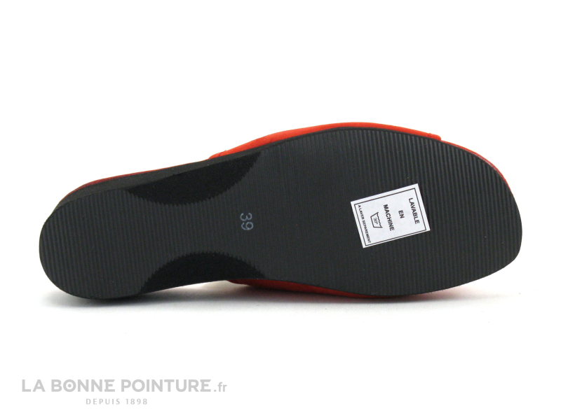 Semelflex ISIS 2 Rouge - Pantoufle Mule Femme - Petit Talon 4 Semelflex ISIS 2 Rouge - Pantoufle Mule Femme - Petit Talon – Image 4