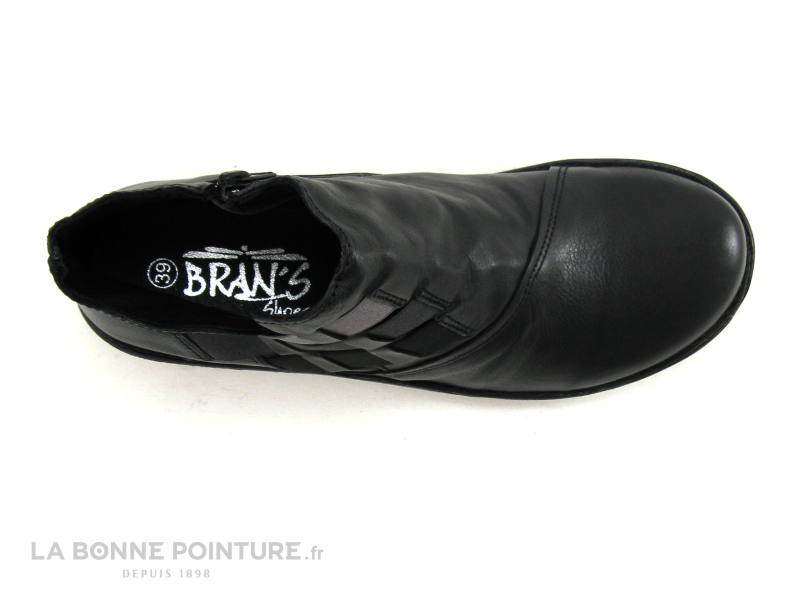 Bran's Brans 7083AT 82996 Noir - Elastiques Gris - Boots Femme 6 Bran's Brans 7083AT 82996 Noir - Elastiques Gris - Boots Femme – Image 6