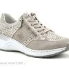 Rieker N4327-80 Beige Metallic - Basket Mode Femme