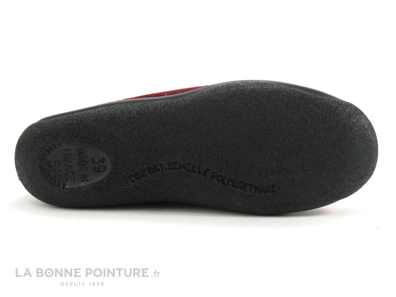 Airplum ZAZI Bordeaux - Chausson Souple Femme 4 Airplum ZAZI Bordeaux - Chausson Souple Femme – Image 4