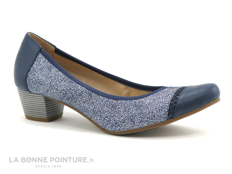 Fugitive CAMPO Navy Gamme Blue - Escarpin 1 Fugitive CAMPO Navy Gamme Blue - Escarpin