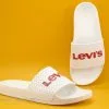 Levi's Levis JUNE Blanc - 233025 - Mule Blanche - Levis En Rouge