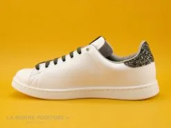 Victoria 125244 Blanc - Glitter - Lacet Kaki - Basket Basse Femme -Magasin De Chaussures cd24607c73b9e66c561f35ea11d5d5ef img 0730.jpg 160855