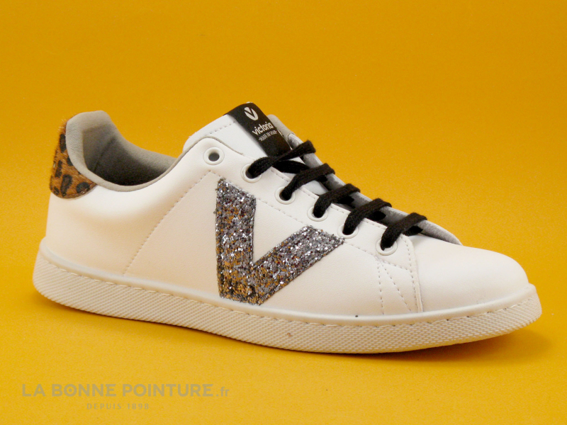 Victoria 125269 Cuero - Basket Blanche - Fourrure Leopard Marron 5 Victoria 125269 Cuero - Basket Blanche - Fourrure Leopard Marron – Image 5