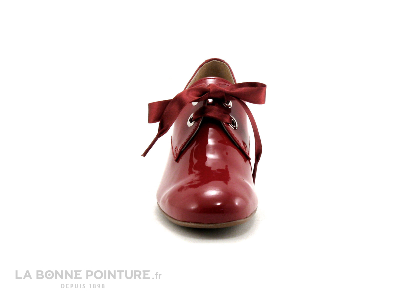 Folie's Folies MACAR Rouge Verni - Derby Talon - Lacet Ruban 2 Folie's Folies MACAR Rouge Verni - Derby Talon - Lacet Ruban – Image 2