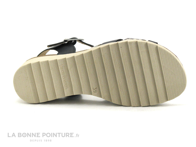 Xapatan 9059 Noir - Argent - Sandale Semelle Compensee 7 Xapatan 9059 Noir - Argent - Sandale Semelle Compensee – Image 7