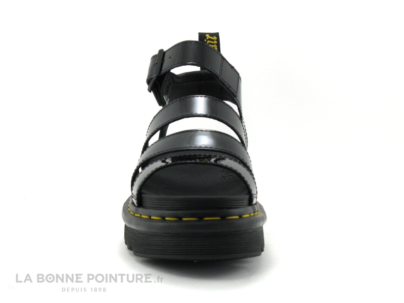 Dr. Martens Dr Martens BLAIRE Black Patent Lamper - Sandale Plateforme Vernie 2 Dr. Martens Dr Martens BLAIRE Black Patent Lamper - Sandale Plateforme Vernie – Image 2