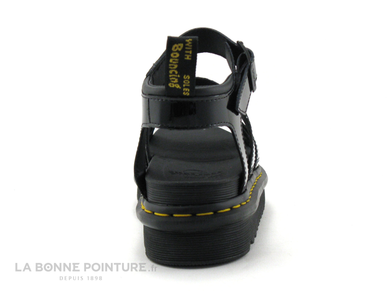 Dr. Martens Dr Martens BLAIRE Black Patent Lamper - Sandale Plateforme Vernie 4 Dr. Martens Dr Martens BLAIRE Black Patent Lamper - Sandale Plateforme Vernie – Image 4