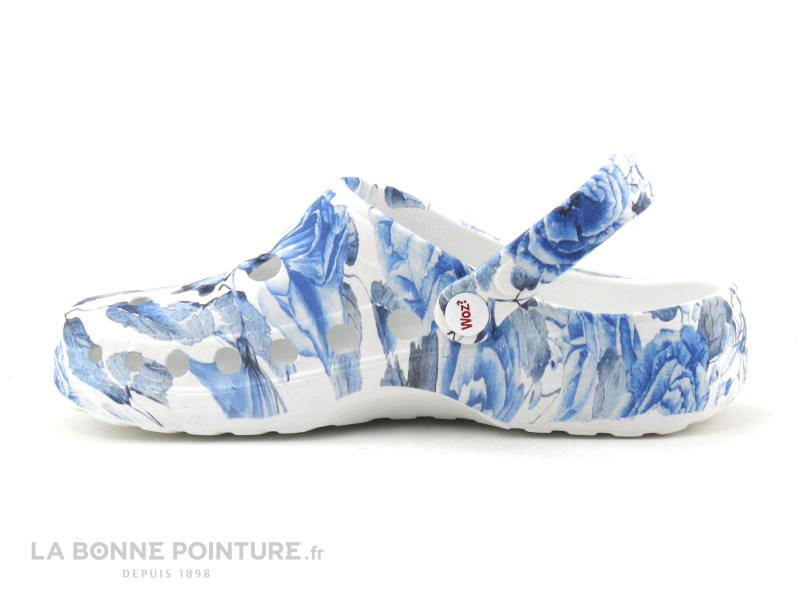Woz? Woz Cheese Bluette - Bleu Blanc - Sabot Fleuri 3 Woz? Woz Cheese Bluette - Bleu Blanc - Sabot Fleuri – Image 3