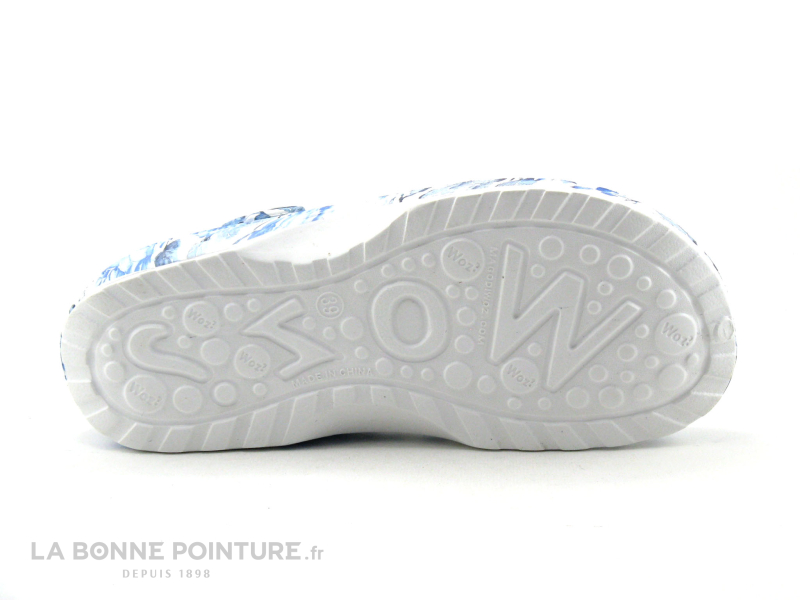 Woz? Woz Cheese Bluette - Bleu Blanc - Sabot Fleuri 7 Woz? Woz Cheese Bluette - Bleu Blanc - Sabot Fleuri – Image 7