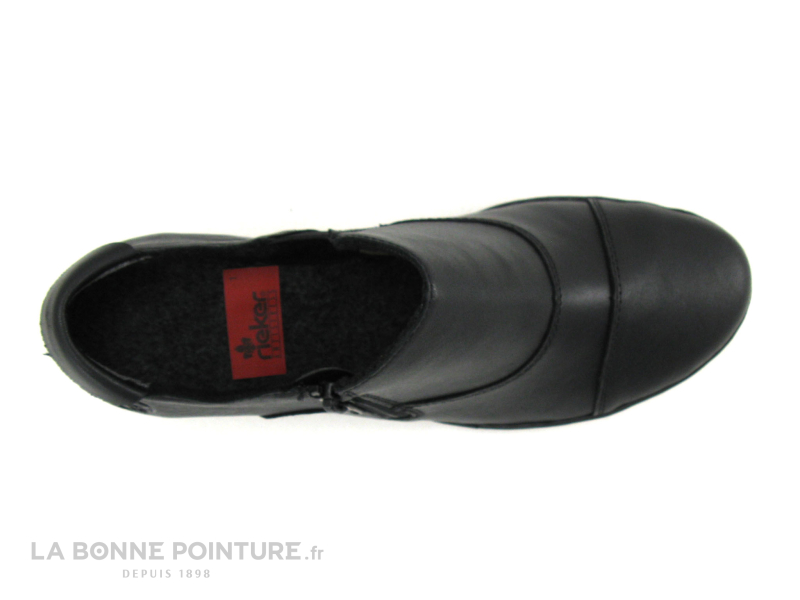 Rieker 57173-02 - Noir - Escarpin Ferme Avec Zip - Petit Talon 6 Rieker 57173-02 - Noir - Escarpin Ferme Avec Zip - Petit Talon – Image 6