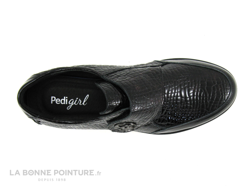 Pedi Girl DEMBA AMO Noir Bordeaux Croco - Chaussure Basse Femme A Scrach 6 Pedi Girl DEMBA AMO Noir Bordeaux Croco - Chaussure Basse Femme A Scrach – Image 6