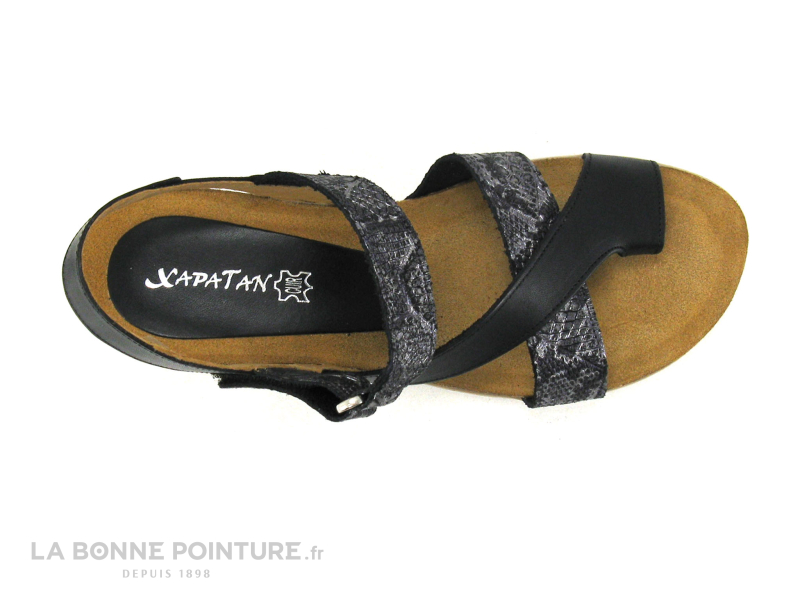 Xapatan 9060 Noir - Sandale Femme Avec Passe Orteil 6 Xapatan 9060 Noir - Sandale Femme Avec Passe Orteil – Image 6