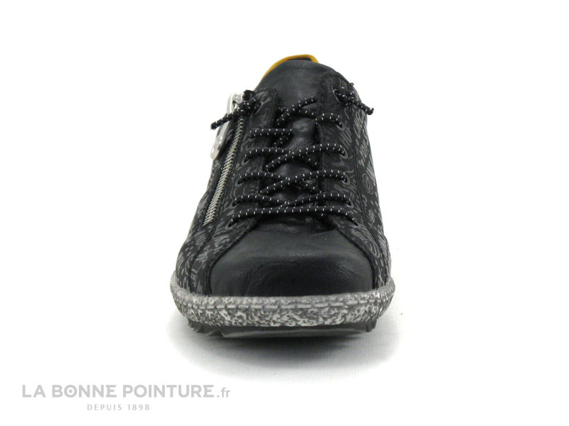 Rieker L7560 00 Noir - Basket Basse Femme Avec Zip Lateral 2 Rieker L7560 00 Noir - Basket Basse Femme Avec Zip Lateral – Image 2