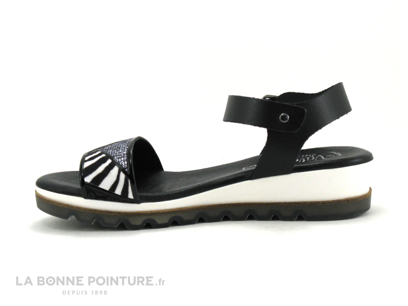 Valeria's Valerias 6135 Noir - Bride Triangles - Sandale Femme 3 Valeria's Valerias 6135 Noir - Bride Triangles - Sandale Femme – Image 3