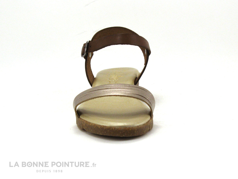 Valeria's Valerias 6112 - Nu-pieds Or - Marron 2 Valeria's Valerias 6112 - Nu-pieds Or - Marron – Image 2