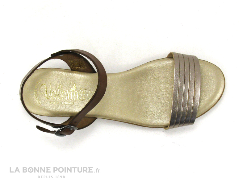 Valeria's Valerias 6112 - Nu-pieds Or - Marron 6 Valeria's Valerias 6112 - Nu-pieds Or - Marron – Image 6
