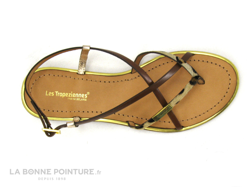 Les Tropéziennes M.Belarbi Tropeziennes MONACO Tan Leopard - Plagette Tong Femme 6 Les Tropéziennes M.Belarbi Tropeziennes MONACO Tan Leopard - Plagette Tong Femme – Image 6