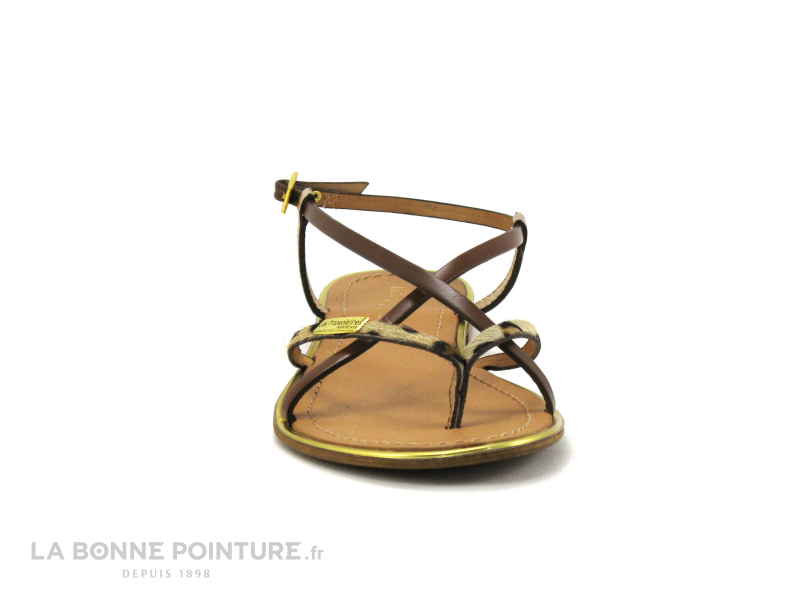 Les Tropéziennes M.Belarbi Tropeziennes MONACO Tan Leopard - Plagette Tong Femme 2 Les Tropéziennes M.Belarbi Tropeziennes MONACO Tan Leopard - Plagette Tong Femme – Image 2