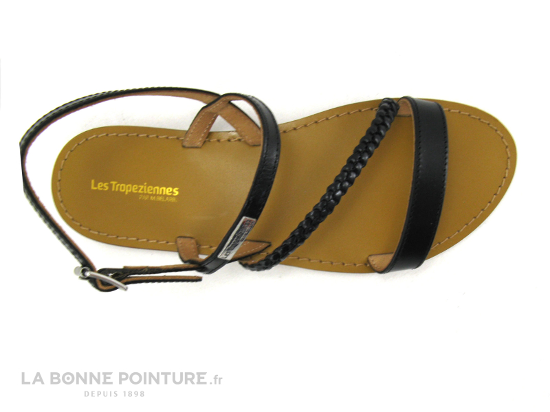 Les Tropéziennes M.Belarbi Tropeziennes BATRESSE 19005 Noir - Sandale Plate 6 Les Tropéziennes M.Belarbi Tropeziennes BATRESSE 19005 Noir - Sandale Plate – Image 6
