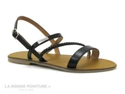 Les Tropéziennes M.Belarbi Tropeziennes BATRESSE 19005 Noir - Sandale Plate