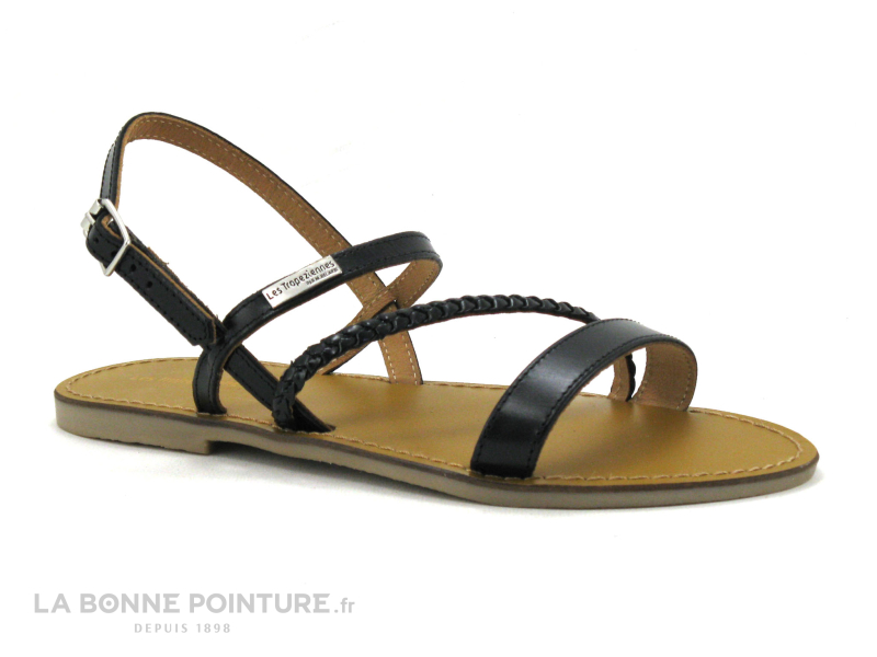 Les Tropéziennes M.Belarbi Tropeziennes BATRESSE 19005 Noir - Sandale Plate 5 Les Tropéziennes M.Belarbi Tropeziennes BATRESSE 19005 Noir - Sandale Plate – Image 5