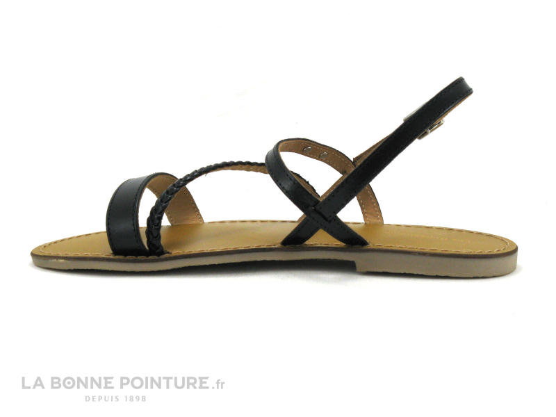 Les Tropéziennes M.Belarbi Tropeziennes BATRESSE 19005 Noir - Sandale Plate 3 Les Tropéziennes M.Belarbi Tropeziennes BATRESSE 19005 Noir - Sandale Plate – Image 3