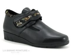 Pedi Girl BILIAN Noir V Feu - Chaussure Montante Femme Avec Scratch