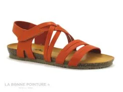 Bionatura 68 Capraia Mandarine - Sandale Orange Femme