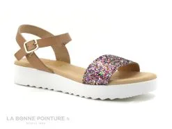 Kaola 3481 Glitter Multicolore - Marron - Sandale Femme -Magasin De Chaussures cd24607c73b9e66c561f35ea11d5d5ef img 1268.jpg 148215