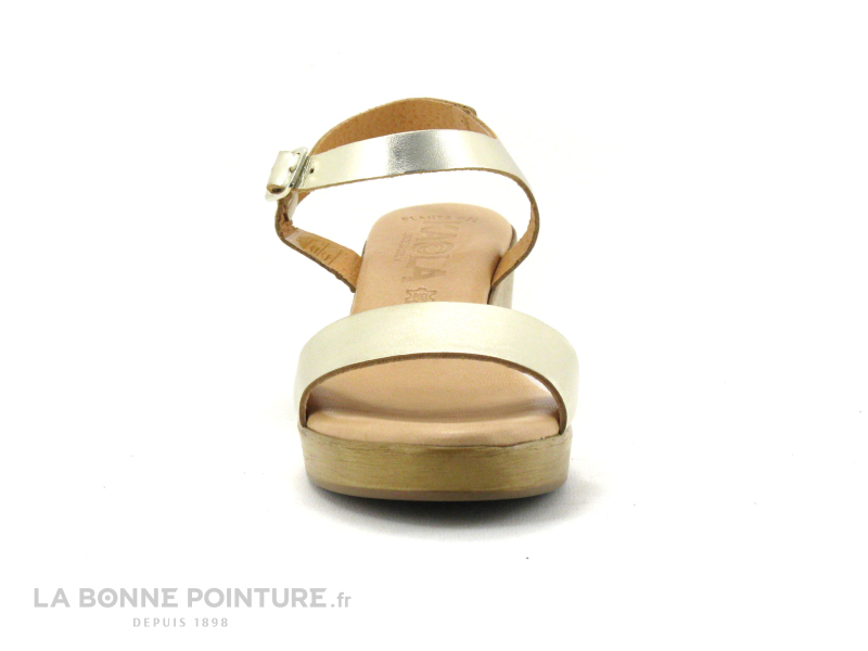 Kaola 710 - Platine - Sandale Doree Petit Talon 4 Kaola 710 - Platine - Sandale Doree Petit Talon – Image 4