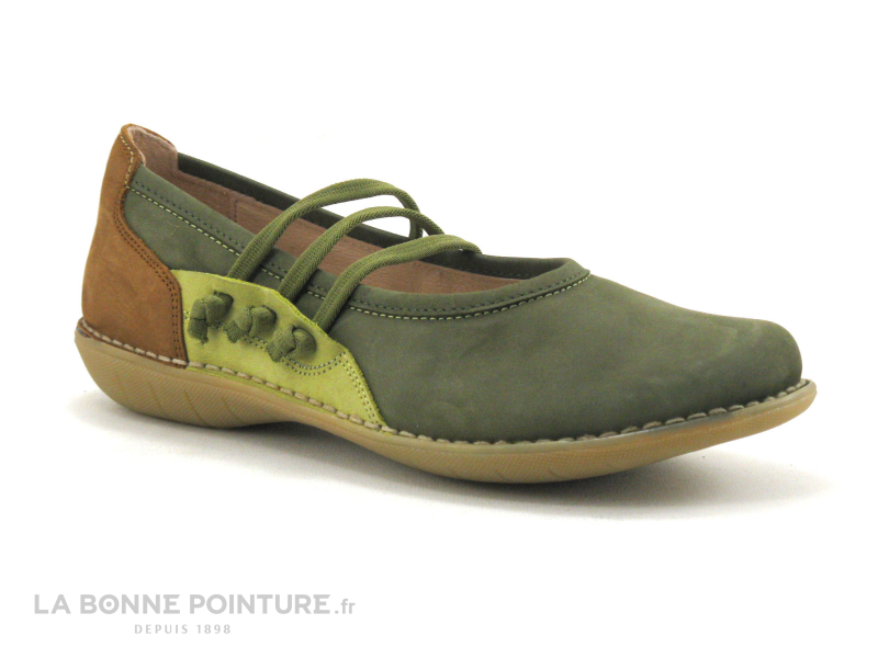 Alce Shoes 8598 Kaki Pistache Marron - Ballerine 1 Alce Shoes 8598 Kaki Pistache Marron - Ballerine