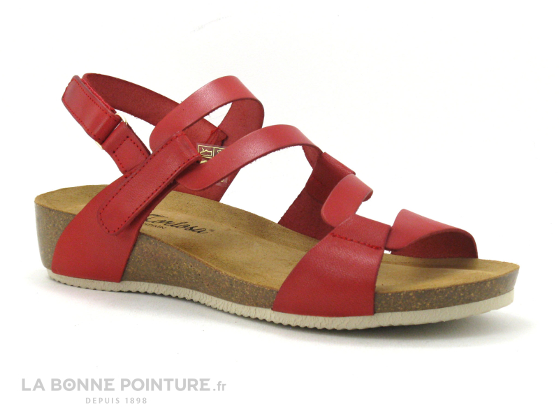 Carla Tortosa 27102 - Sandale Cuir Rouge - Femme 1 Carla Tortosa 27102 - Sandale Cuir Rouge - Femme