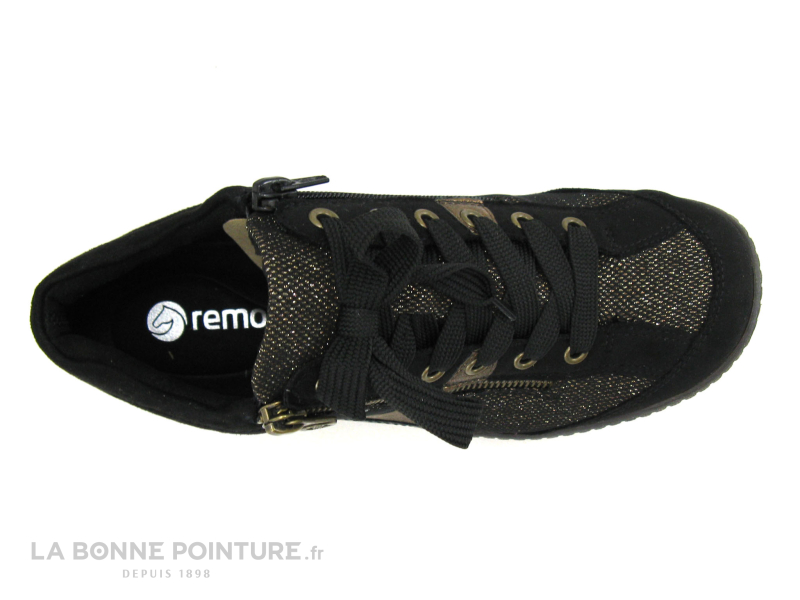Remonte R1481-03 - Noir - Bronze Antic - Basket Montante Femme 6 Remonte R1481-03 - Noir - Bronze Antic - Basket Montante Femme – Image 6