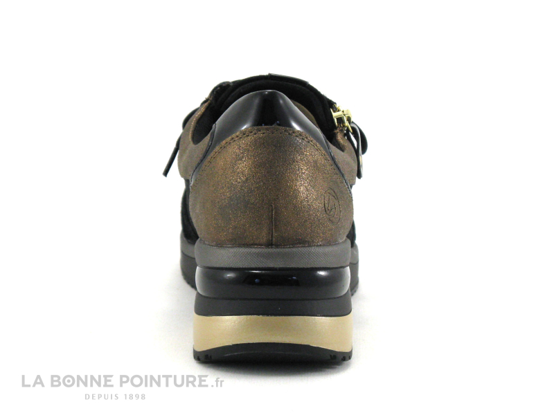 Remonte D2400-90 - Noir - Bronze Antique - Basket Compensee Femme 4 Remonte D2400-90 - Noir - Bronze Antique - Basket Compensee Femme – Image 4