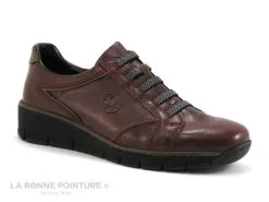 Rieker 53756-35 Vinorosso Muskat - Chaussure Femme Bordeaux