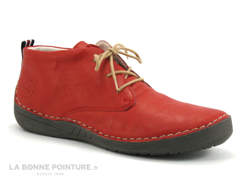 Rieker 52522-33 Flamme Guana - Chaussure Montante Rouge - Femme 5 Rieker 52522-33 Flamme Guana - Chaussure Montante Rouge - Femme – Image 5