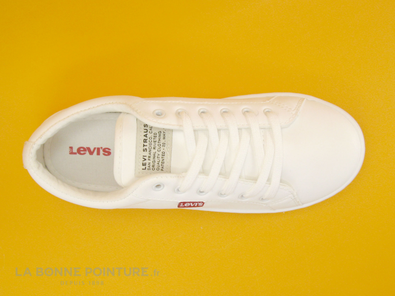Levi's Levis MALIBU 2-0 Brilliant White - Sneakers Basses Blanches Femme 6 Levi's Levis MALIBU 2-0 Brilliant White - Sneakers Basses Blanches Femme – Image 6