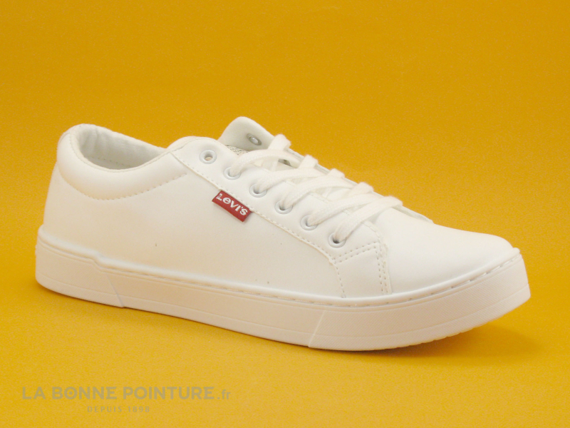 Levi's Levis MALIBU 2-0 Brilliant White - Sneakers Basses Blanches Femme 1 Levi's Levis MALIBU 2-0 Brilliant White - Sneakers Basses Blanches Femme