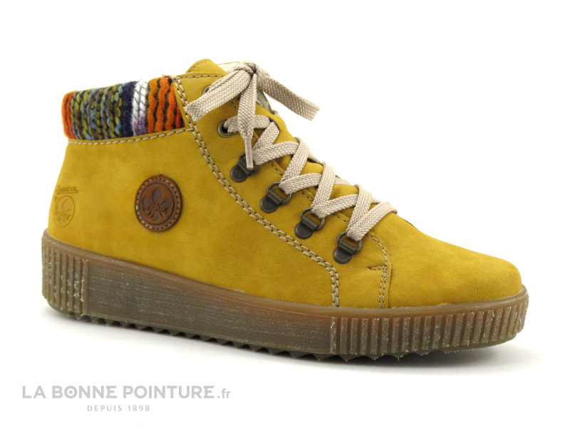 Rieker M6411-68 Jaune - Multi - Chaussure Montante Femme 5 Rieker M6411-68 Jaune - Multi - Chaussure Montante Femme – Image 5