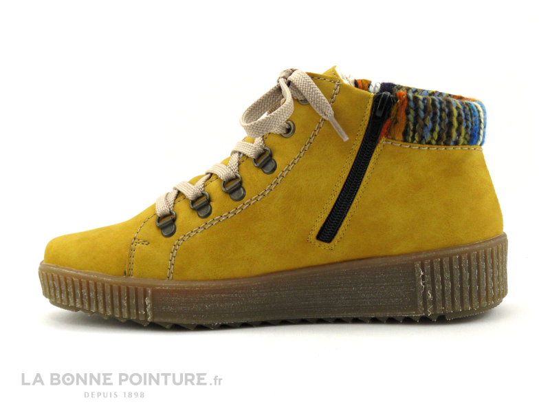 Rieker M6411-68 Jaune - Multi - Chaussure Montante Femme 3 Rieker M6411-68 Jaune - Multi - Chaussure Montante Femme – Image 3